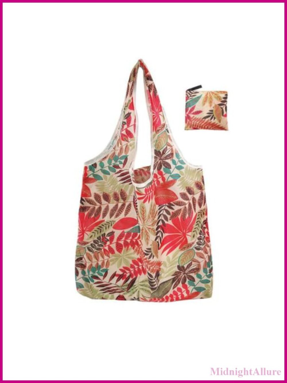 Foldable Reusable Single-Shoulder Tote Bag for Shopping